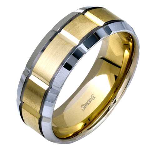 Two-Tone Beveled Band