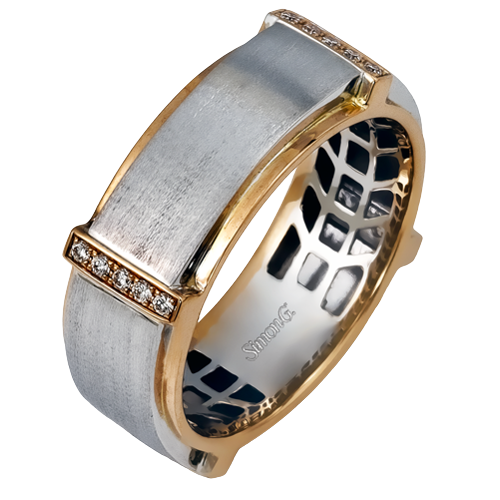 Two-Tone Diamond Band