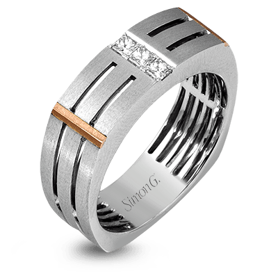 Two-Tone Diamond Band